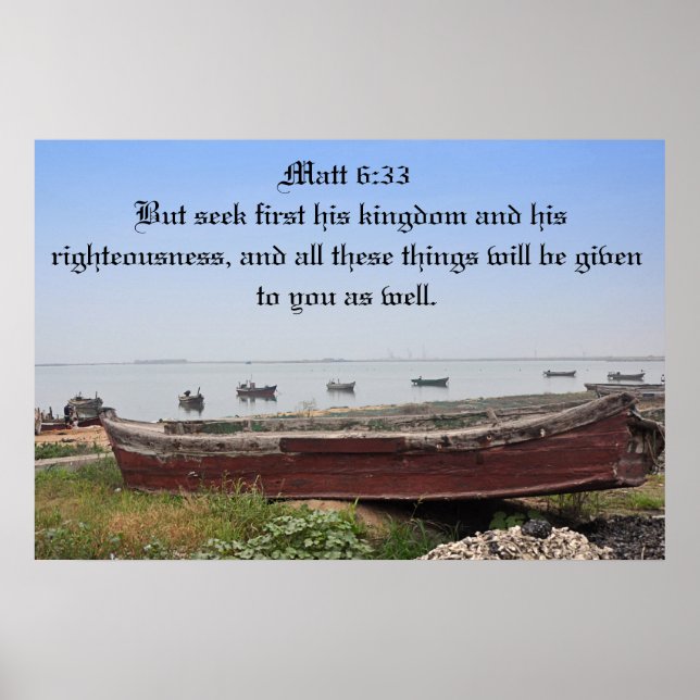 Póster Mas procure primeiro seu reino (Frente)