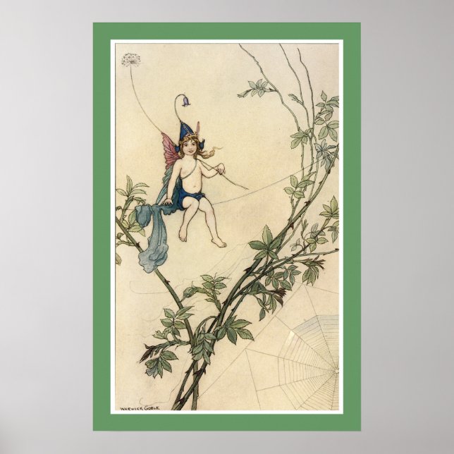 Poster Mas Puck estava sentado no fio de uma aranha (Frente)