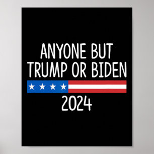 Poster Mas Trump Ou Biden 2024 -