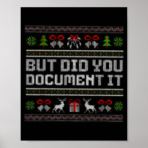 Poster Mas você não fez engraçado Natal feio no escritóri
