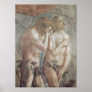 Poster Masaccio - Adam e véspera