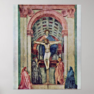 Póster Masaccio - trindade??????: De Drie-Eenheid