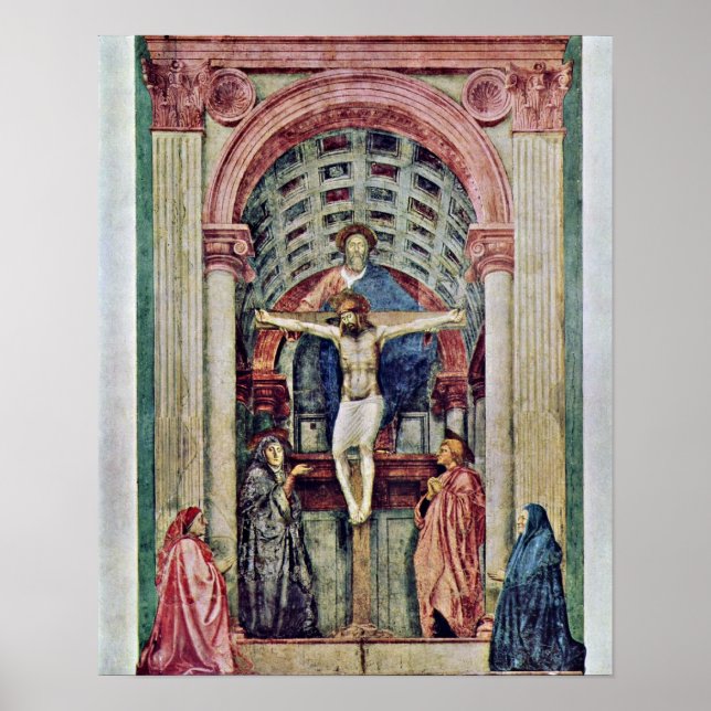 Póster Masaccio - Trinity ?????: De Drie-Eenheid (Frente)