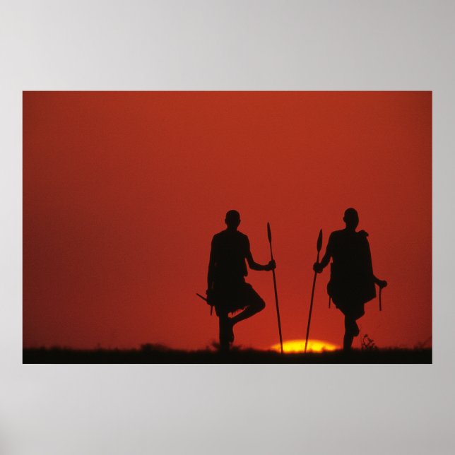 Poster Masai at Sunset (Frente)
