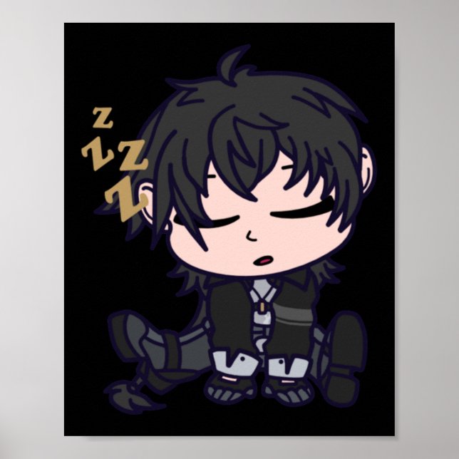 Poster Masc Rover Chibi Wuthering Sticker (Frente)