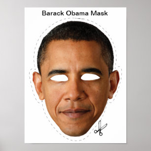Poster Máscara de Barack Obama