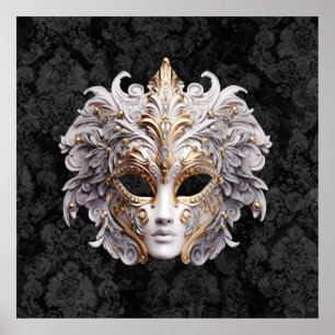 Poster Máscara de Carnaval de Mascarada Veneziana
