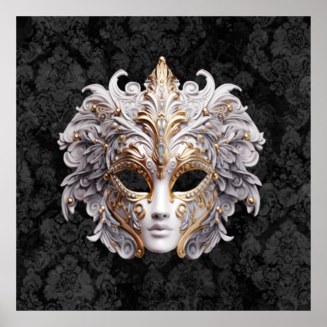 Poster Máscara de Carnaval de Mascarada Veneziana (Frente)