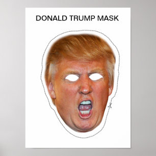 Póster Máscara de Donald Trump