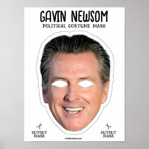 Poster Máscara de fantasia de Gavin Newsom