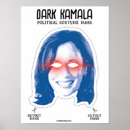 Poster Máscara de fantasia de Kamala Dark