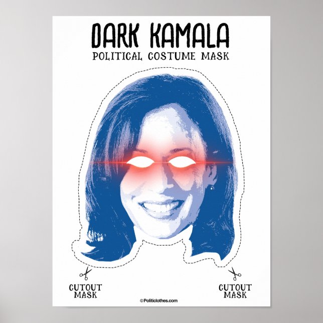 Poster Máscara de fantasia de Kamala Dark (Frente)