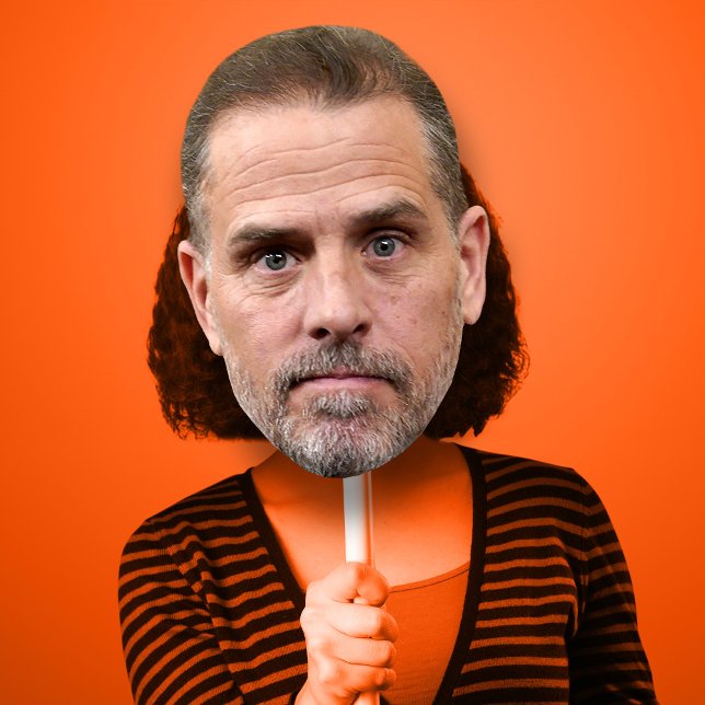 Poster Máscara de fantasia do Hunter Biden Halloween (Hunter Biden Halloween Costume Mask)