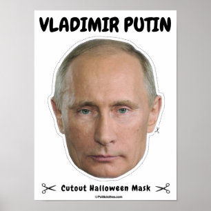 Poster Máscara de Halloween de Vladimir Putin