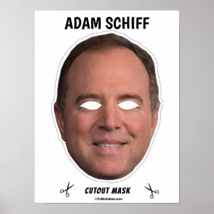 Poster Máscara de Halloween do ADAM SCHIFF