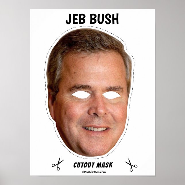 Poster Máscara de Halloween do JEB BUSH (Frente)