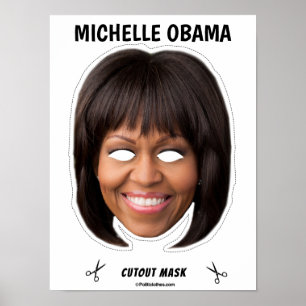 Poster Máscara de Halloween MICHELLE OBAMA