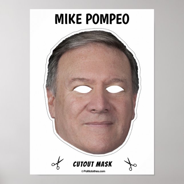 Poster Máscara de Halloween MIKE POMPEO (Frente)