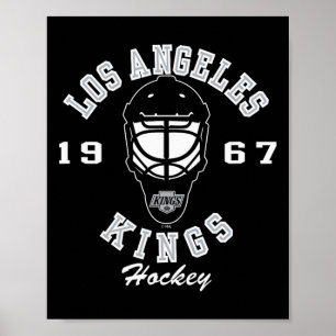 Poster Máscara de hóquei Los Angeles Kings Preta Licencia