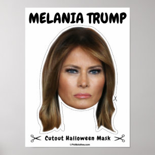 Poster Máscara de Melania Trump Halloween