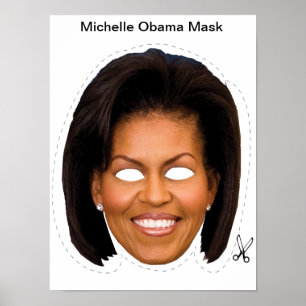 Poster Máscara de Michelle Obama
