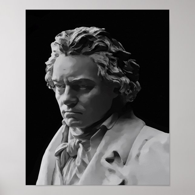 PÓSTER MÁSCARA DE MORTE DE BEETHOVEN (Frente)