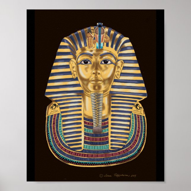 Poster Máscara de Ouro de Tutankhamon (Frente)