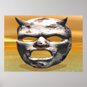Poster Máscara de Pedra