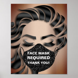 Poster Máscara de Rosto Necessária Glitter Cosmetologis