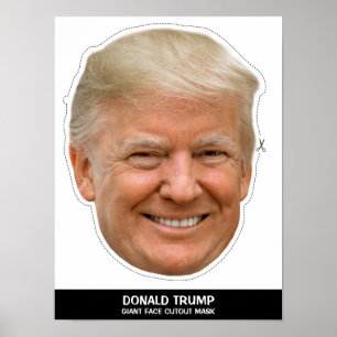 POSTER MÁSCARA DONALD CUTOUT
