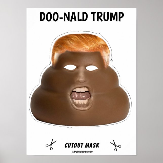 Poster Máscara Doo-nald Trump Halloween (Frente)