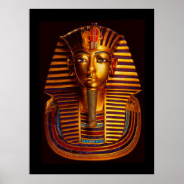 Poster Máscara Dourada do Rei Egípcio Tutankhamun