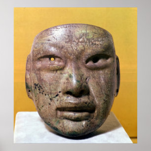 Póster Máscara funerária, Olmec, de México