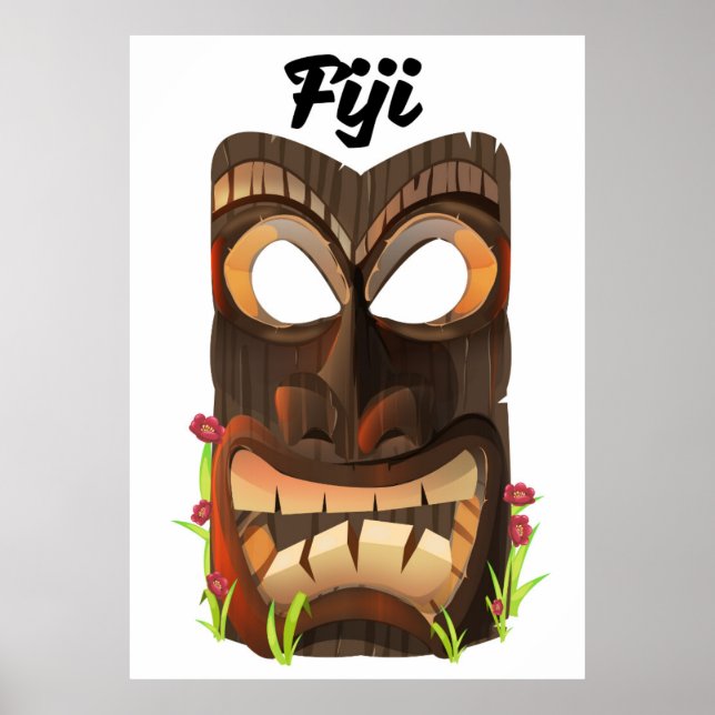 Póster Máscara gravada em Fiji (Frente)