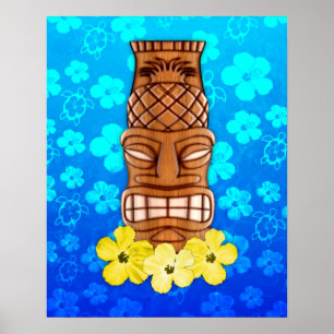 Póster Máscara havaiana de Tiki