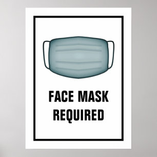 Poster Máscara Necessária