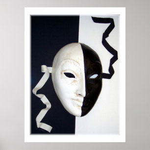 Póster Máscara teatral
