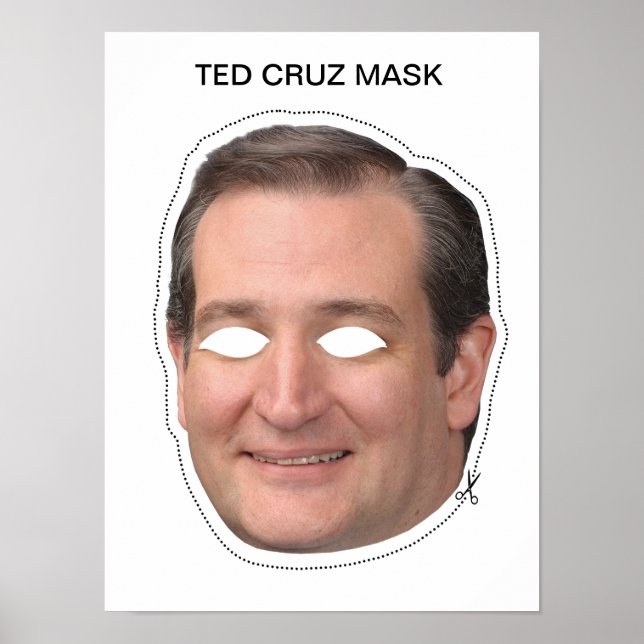 Póster Máscara Ted Cruz (Frente)