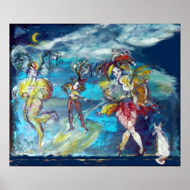 PÓSTER MÁSCARA VENEZIANA / MÚSICA NA NOITE (Frente)