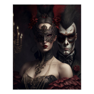 Póster Mascarada de bola.