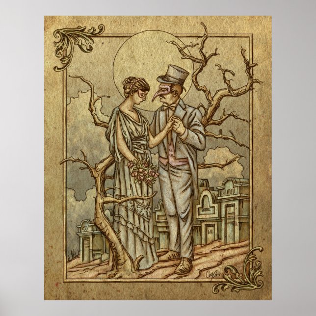 Póster "Mascarada de meia-noite" (Frente)