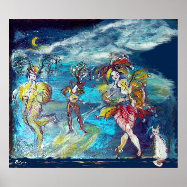 PÓSTER MASCARADA VENETIANO / MÚSICA À NOITE (Frente)