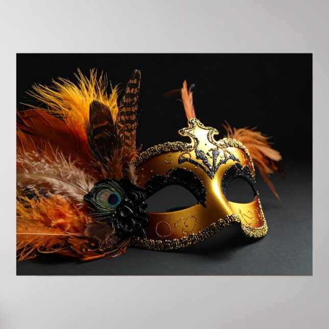 Poster máscaras de carnaval (Frente)