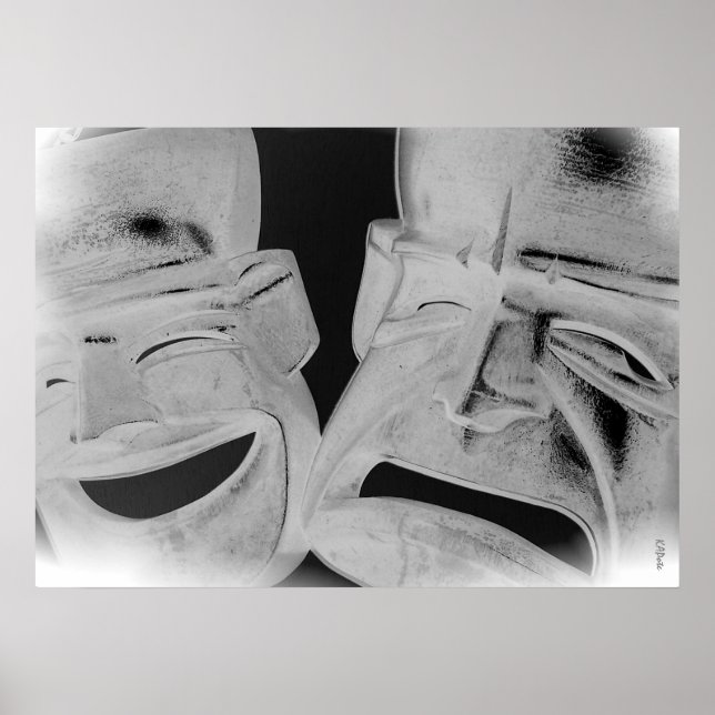 Póster Máscaras de Emoções (Frente)