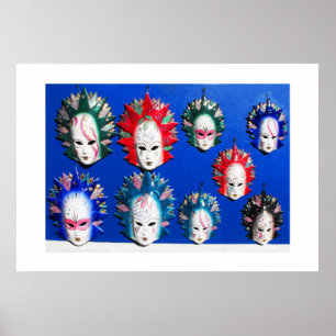 Poster Máscaras de rosto