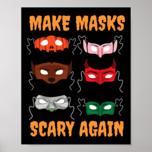 Poster Máscaras faciais de Halloween de Donald Trump - Id