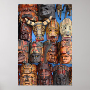 Póster Máscaras, Guatemala
