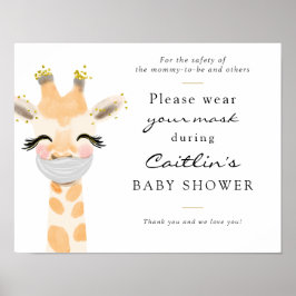 Poster Máscaras - Símbolo de Chá para Baby Giraffe