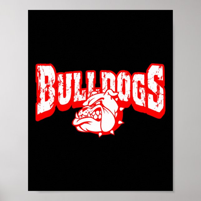 Poster Mascote de Cachorros Espírito de Equipe de Volta à (Frente)