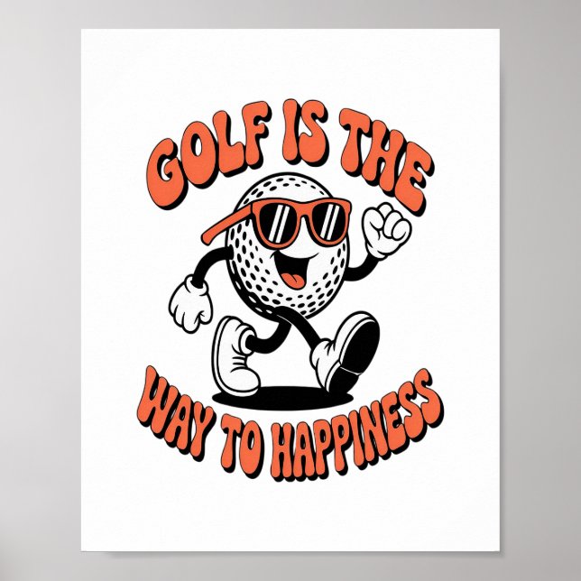 Poster Mascote de Golfe Cheerguido (Frente)